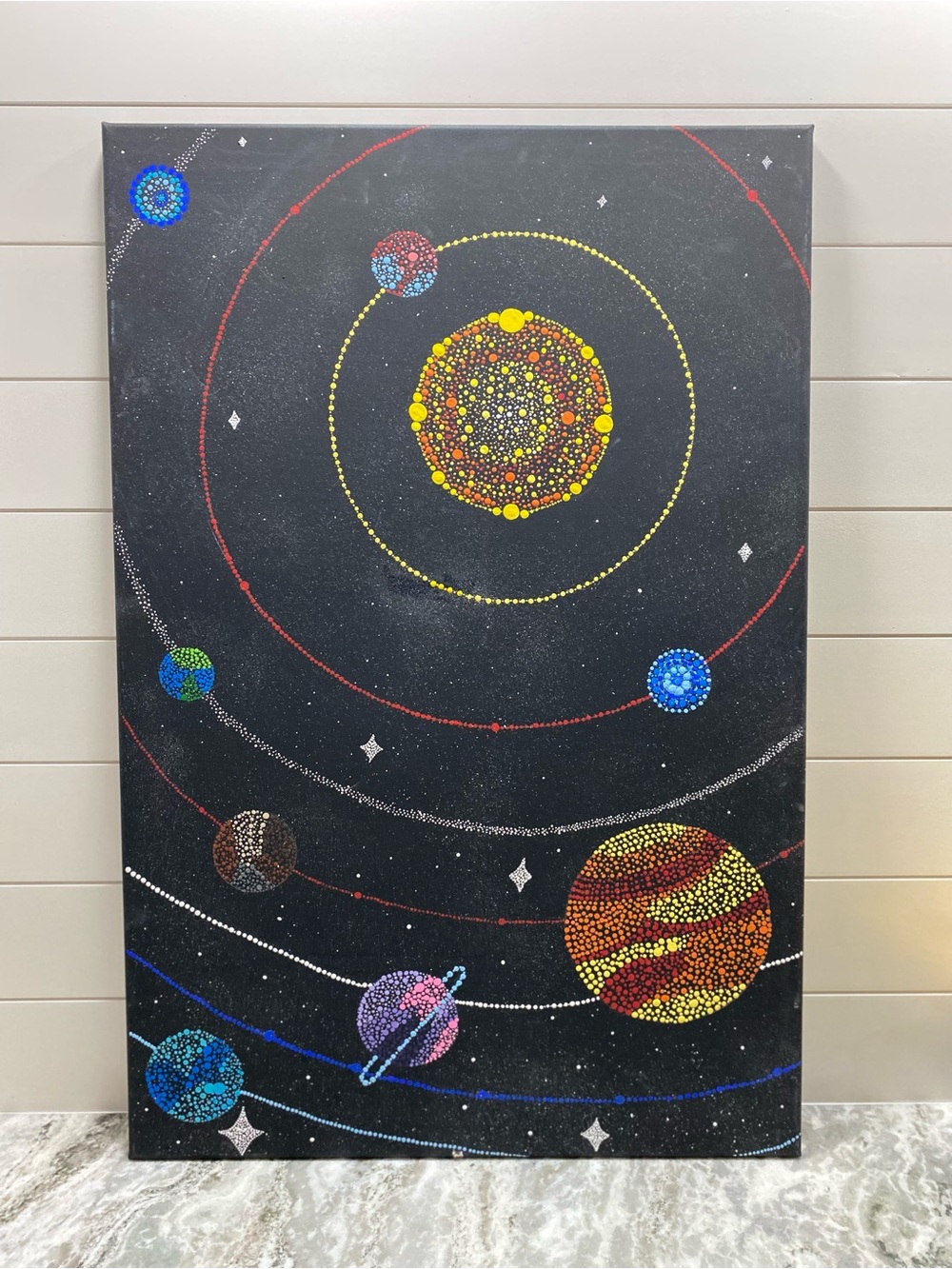 Solar System Dot Painting - Picture 2 of 6